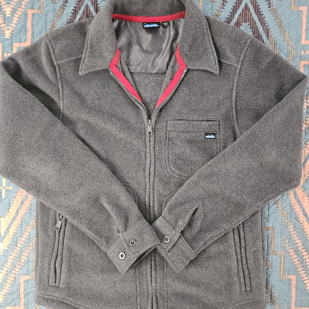 Kavu Gray Zip-Up Men's Sweater‎